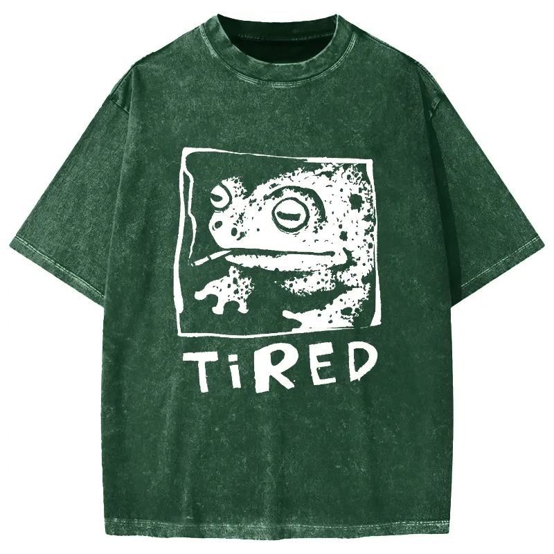 Tokyo-Assassin Tired Frog Vintage Washed T-shirt