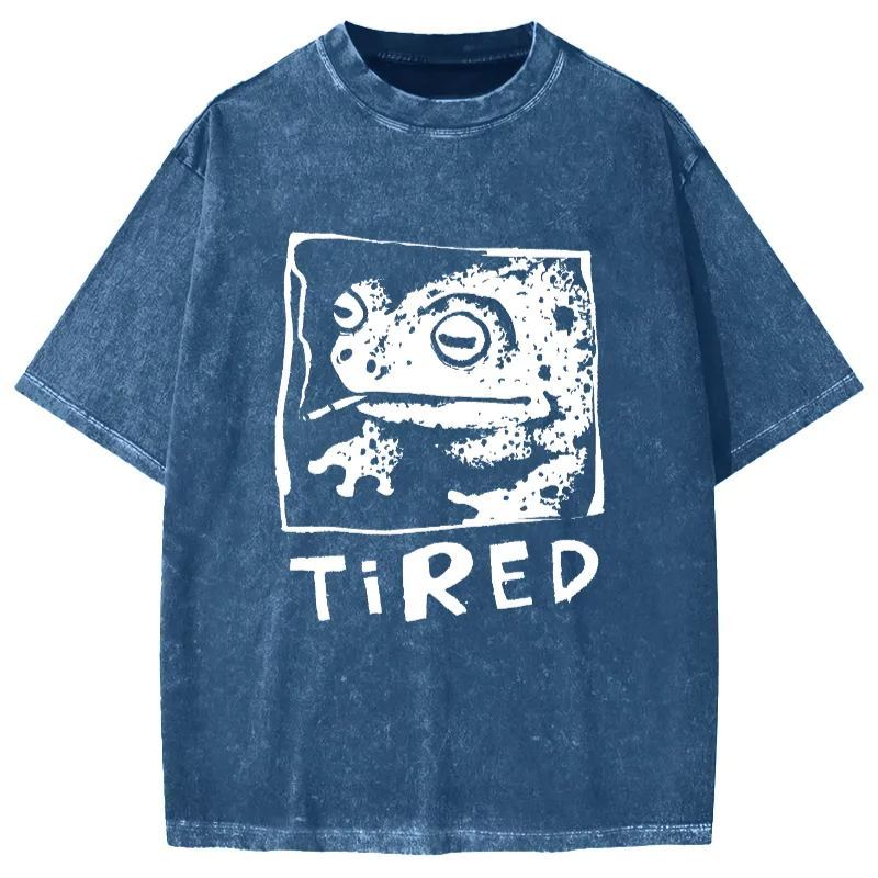 Tokyo-Assassin Tired Frog Vintage Washed T-shirt