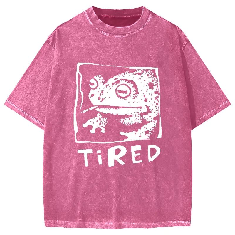 Tokyo-Assassin Tired Frog Vintage Washed T-shirt