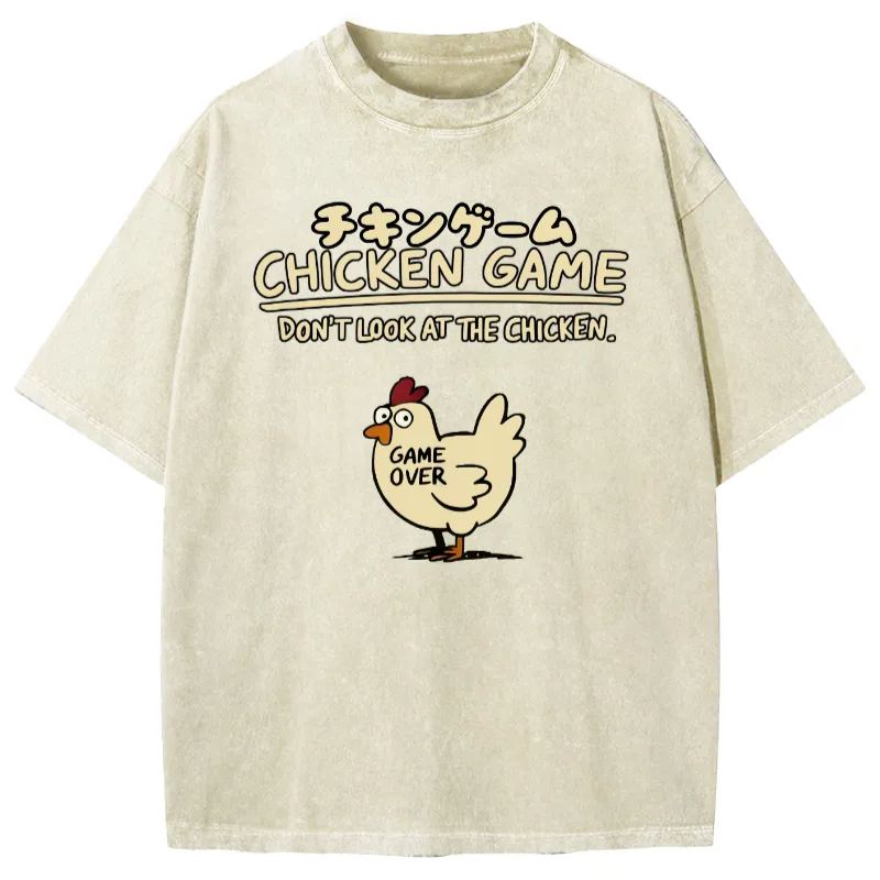 Tokyo-Assassin Chicken Game Vintage Washed T-shirt