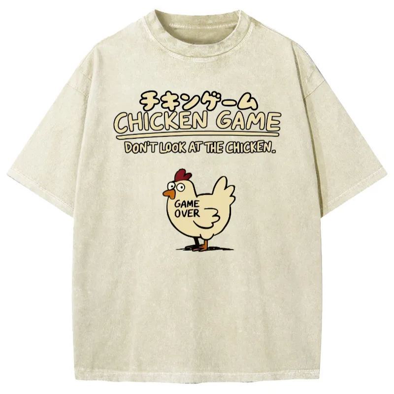 Tokyo-Assassin Chicken Game Vintage Washed T-shirt