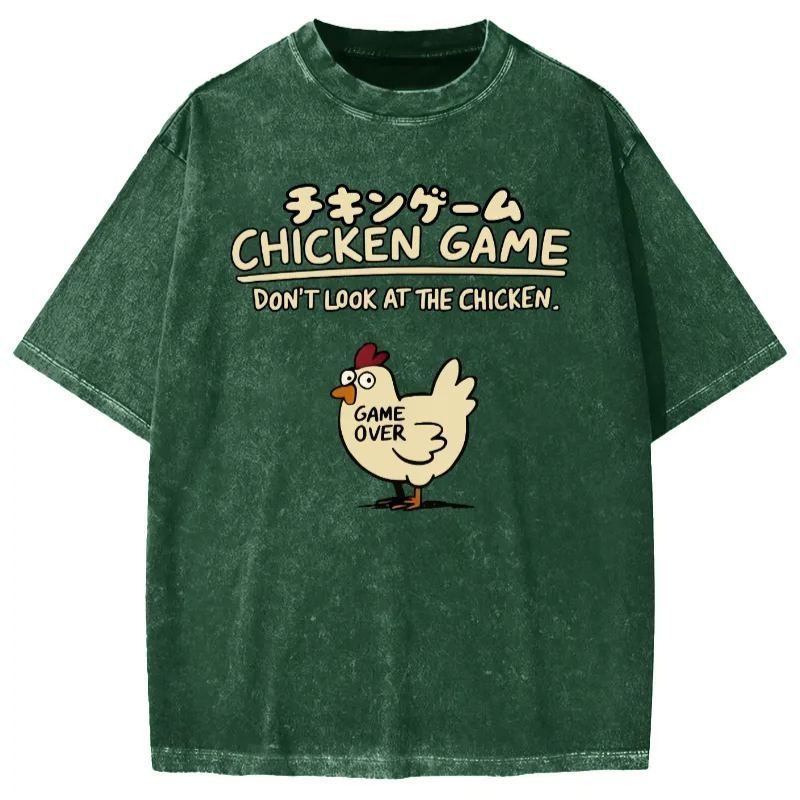 Tokyo-Assassin Chicken Game Vintage Washed T-shirt