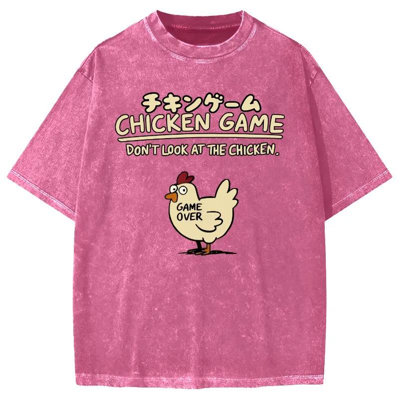 Tokyo-Assassin Chicken Game Vintage Washed T-shirt