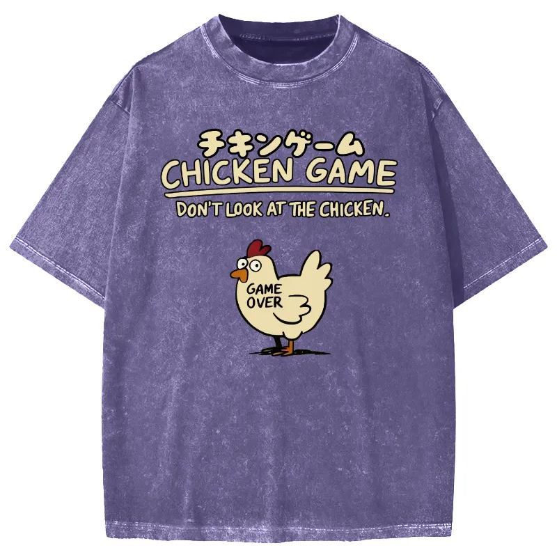 Tokyo-Assassin Chicken Game Vintage Washed T-shirt