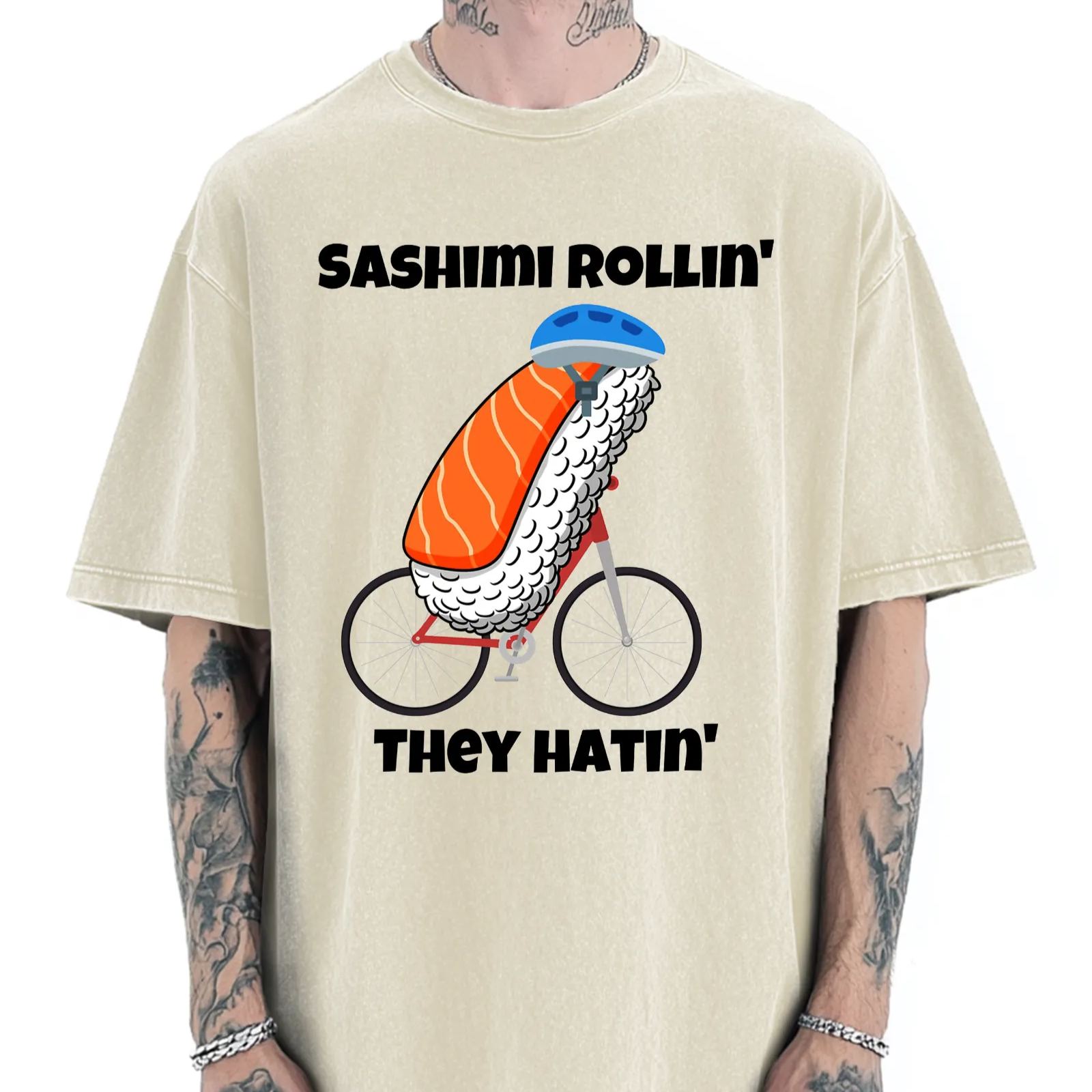 Sashimi Rollin' They Hatin' Vintage Washed T-shirt