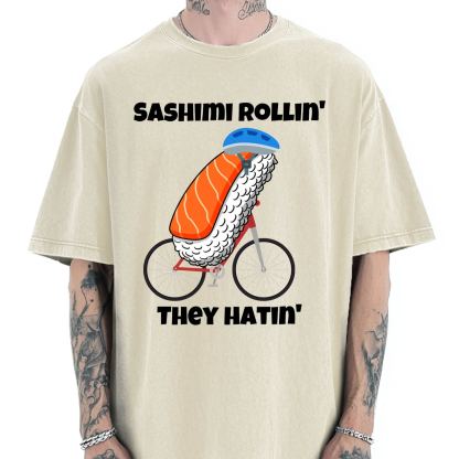 Sashimi Rollin' They Hatin' Vintage Washed T-shirt