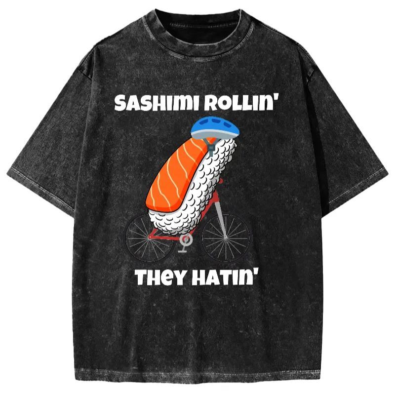 Sashimi Rollin' They Hatin' Vintage Washed T-shirt