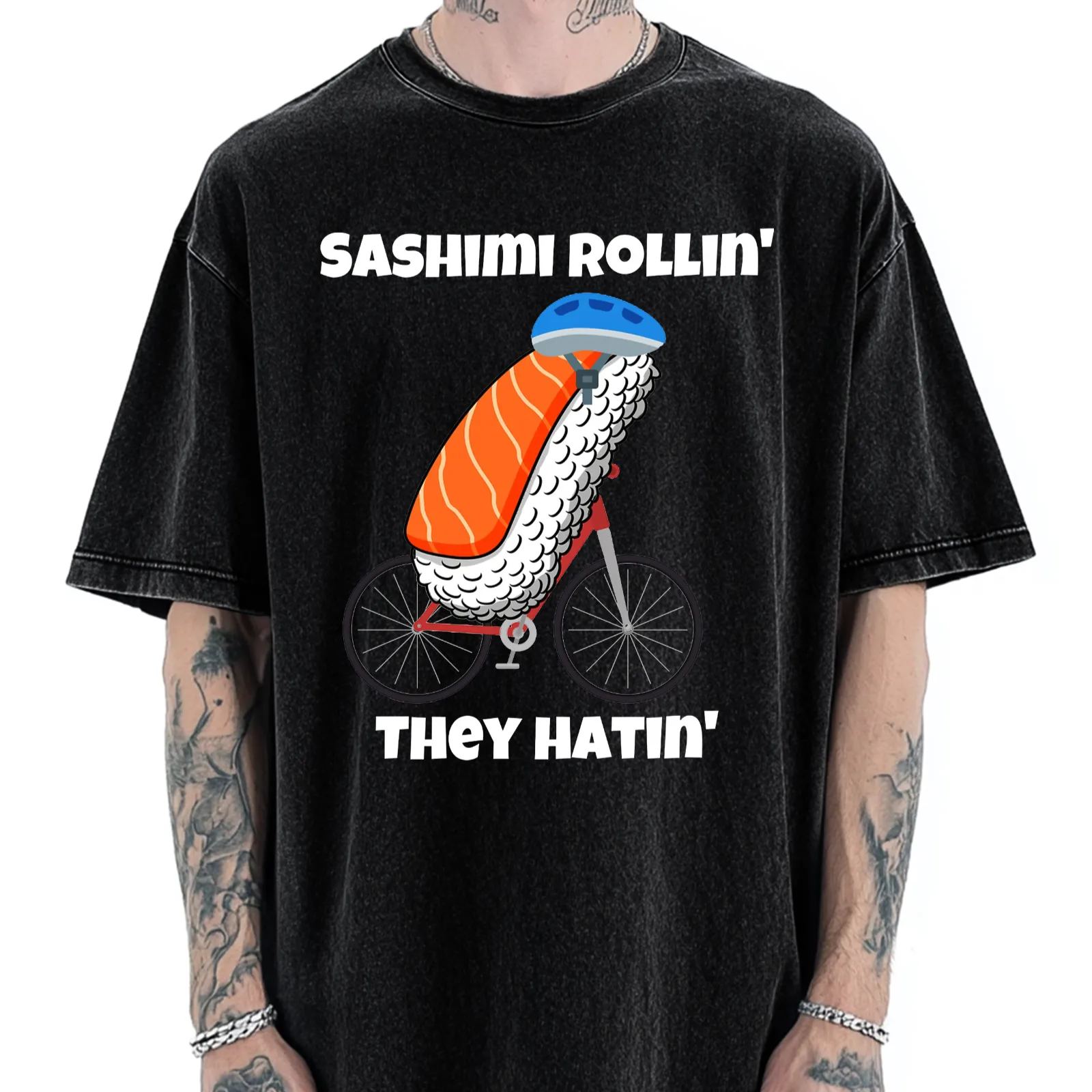 Sashimi Rollin' They Hatin' Vintage Washed T-shirt