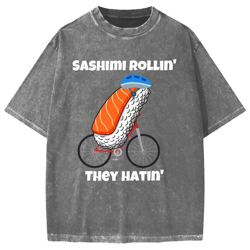 Sashimi Rollin' They Hatin' Vintage Washed T-shirt