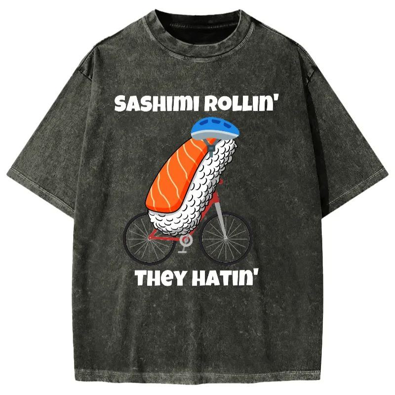 Sashimi Rollin' They Hatin' Vintage Washed T-shirt