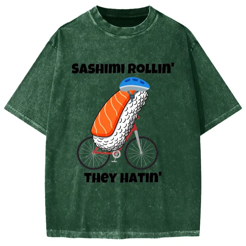 Sashimi Rollin' They Hatin' Vintage Washed T-shirt