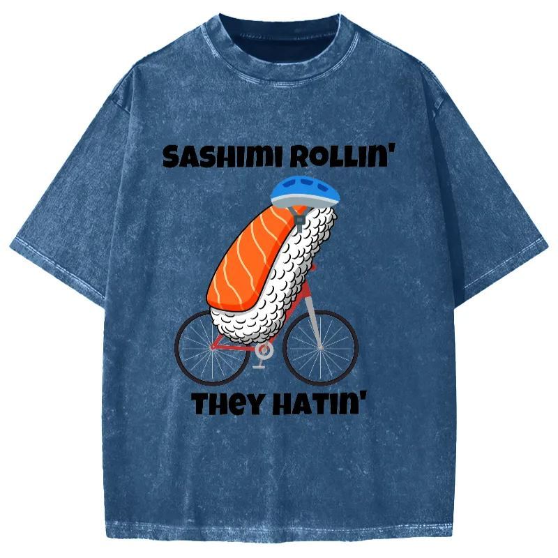 Sashimi Rollin' They Hatin' Vintage Washed T-shirt