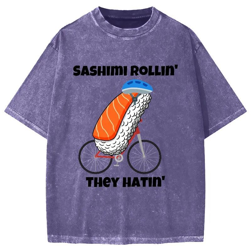 Sashimi Rollin' They Hatin' Vintage Washed T-shirt