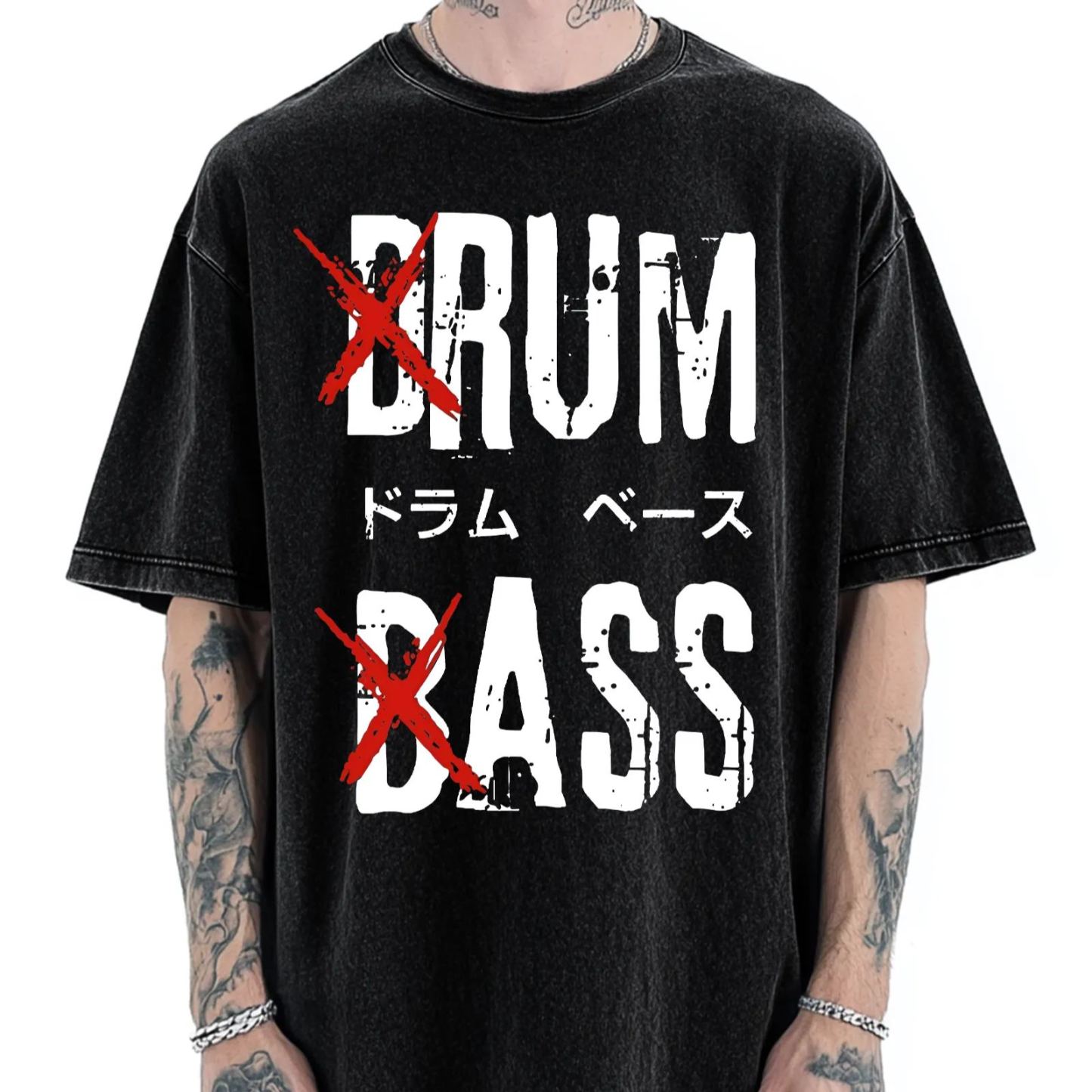 Tokyo-Assassin Funny Drum And Bass Vintage Washed T-shirt