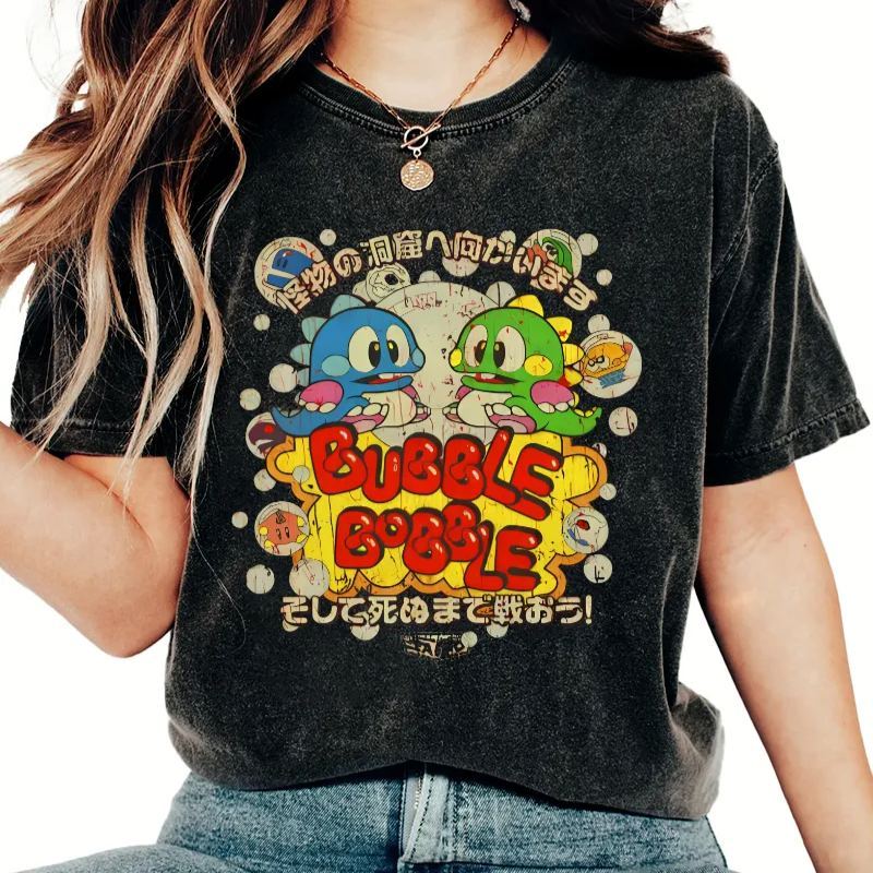 Monster Paradise Japanese Vintage Washed T-shirt-Zazasy
