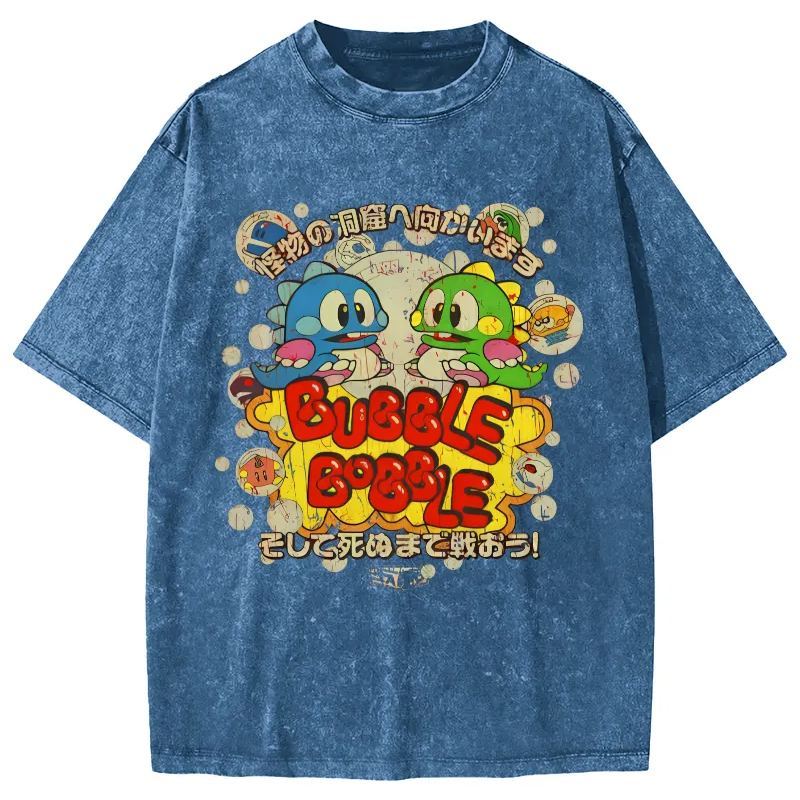 Monster Paradise Japanese Vintage Washed T-shirt-Zazasy