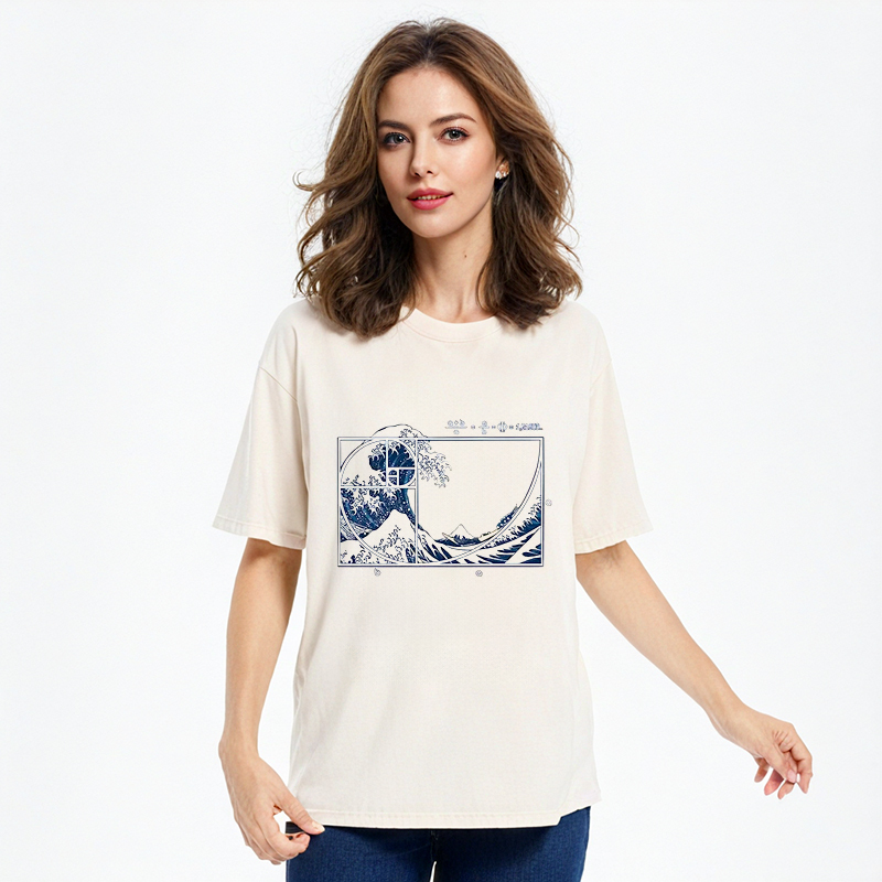Tokyo-Assassin Ukiyoe Waves Japan Washed T-Shirt-Tokyo-Assassin