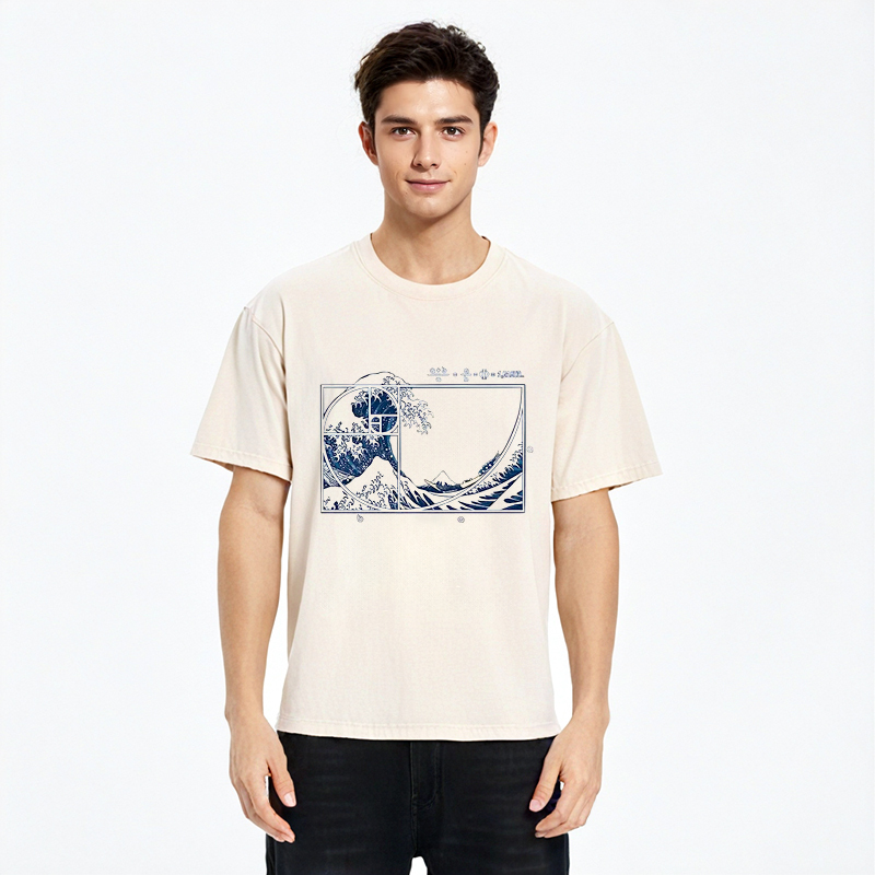 Tokyo-Assassin Ukiyoe Waves Japan Washed T-Shirt-Tokyo-Assassin