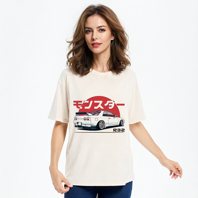 Tokyo-Assassin Monster. Skyline R32 GTR Washed T-Shirt