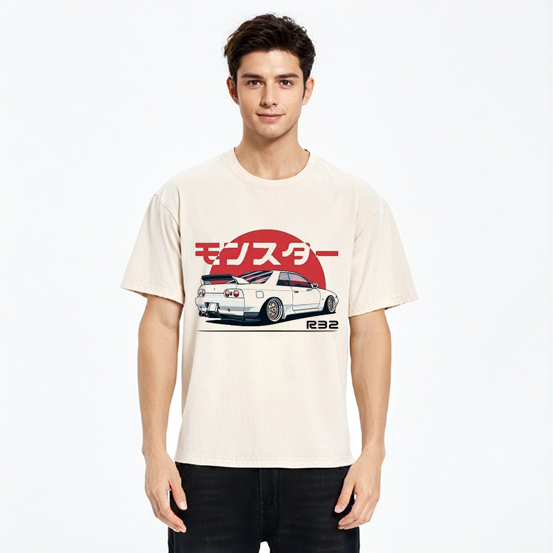 Tokyo-Assassin Monster. Skyline R32 GTR Washed T-Shirt