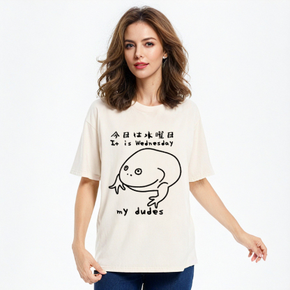 Tokyo-Assassin Today Is Wednesday Washed T-Shirt-Tokyo-Assassin
