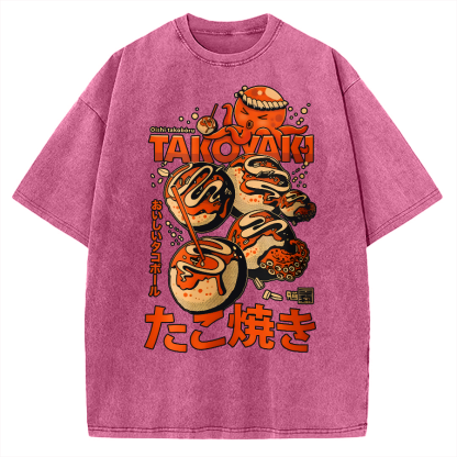 Japanese Takoyaki Vintage Washed T-shirt