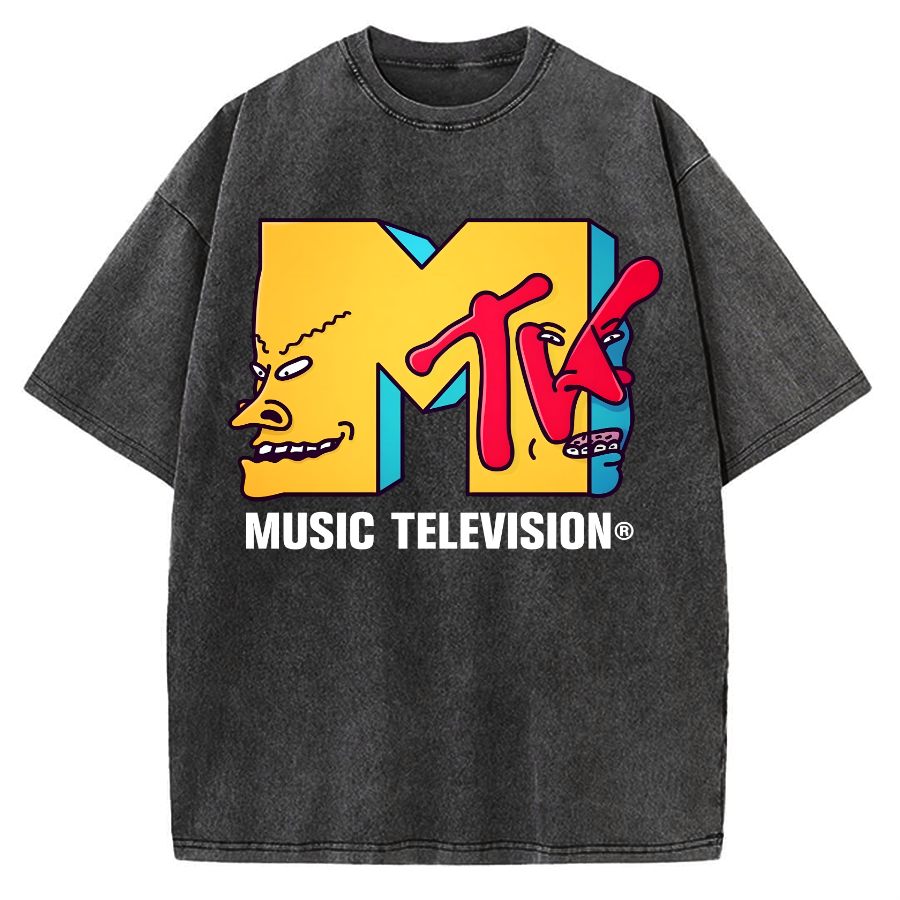 Tokyo-Assassin Music Television Vintage Washed T-shirt