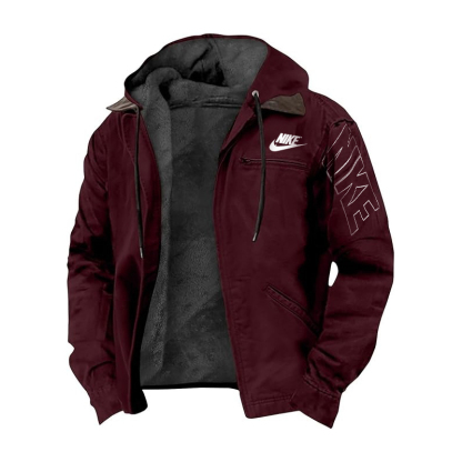 2024 TNF®-Heavyweight Winter Hoodie Jacket Casual Stylish Zip Up Warm Fleece Sherpa Lined Jackets Coats With Pockets