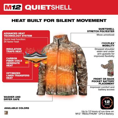 e??��M12 Heated Jacket Only-Black