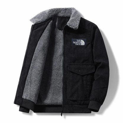 8XL Winter Men’s Thick Corduroy Fleece Jacket