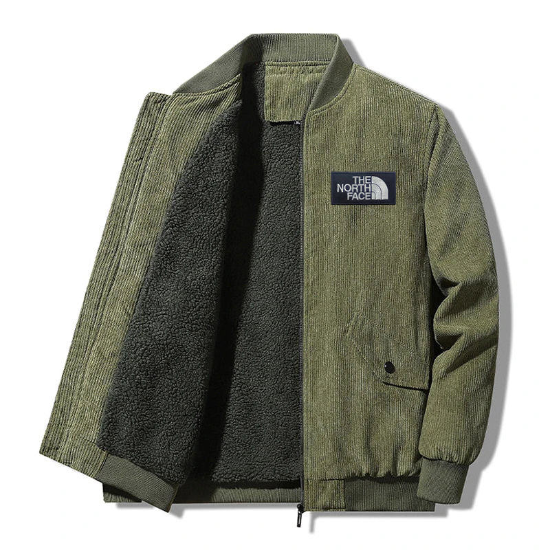 8XL Winter Men’s Thick Corduroy Fleece Jacket