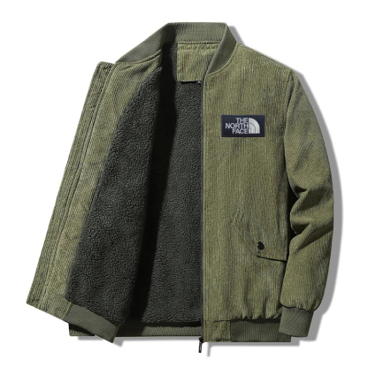 8XL Winter Men’s Thick Corduroy Fleece Jacket