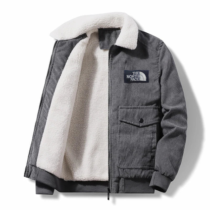 8XL Winter Men’s Thick Corduroy Fleece Jacket