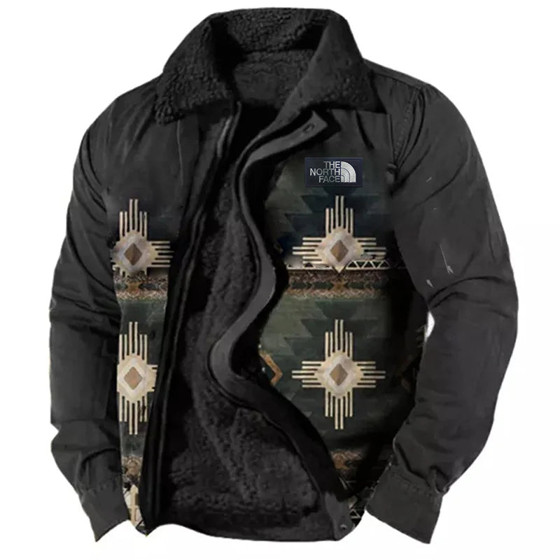 Men's Casual Brown Bomber Jacket with Zipper & Side Seam Inserts