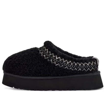 (WMNS) uthegg Tazz Slipper Heritage Braid 'Black' 1143976-BLK