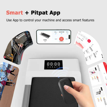 DeerRun Q1 Classic Pro Smart Walking Pad 136 Kg Capacity & Longer Size with Remote Control