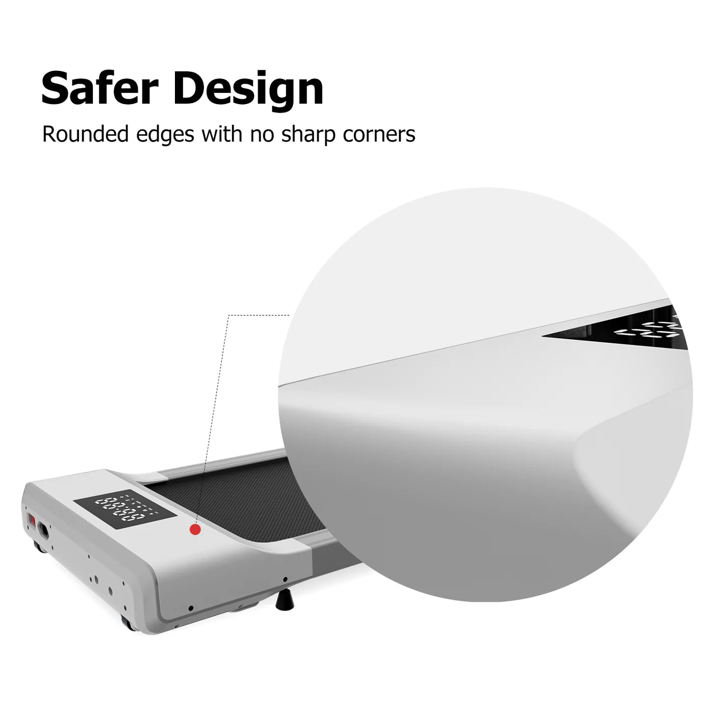 DeerRun Q1 Classic Pro Smart Walking Pad 136 Kg Capacity & Longer Size with Remote Control