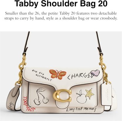 Coach Tabby Shoulder Bag 20 with Sketch Print, B4/Chalk Multi