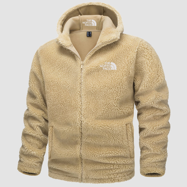 Chaqueta Sherpa con capucha y forro polar para hombre
