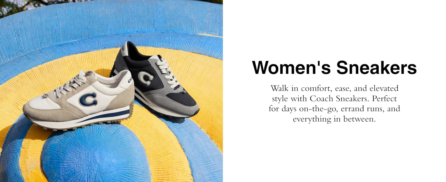 Coach sneakers are perfect for days on-the-go, errand runs, and everything in between.