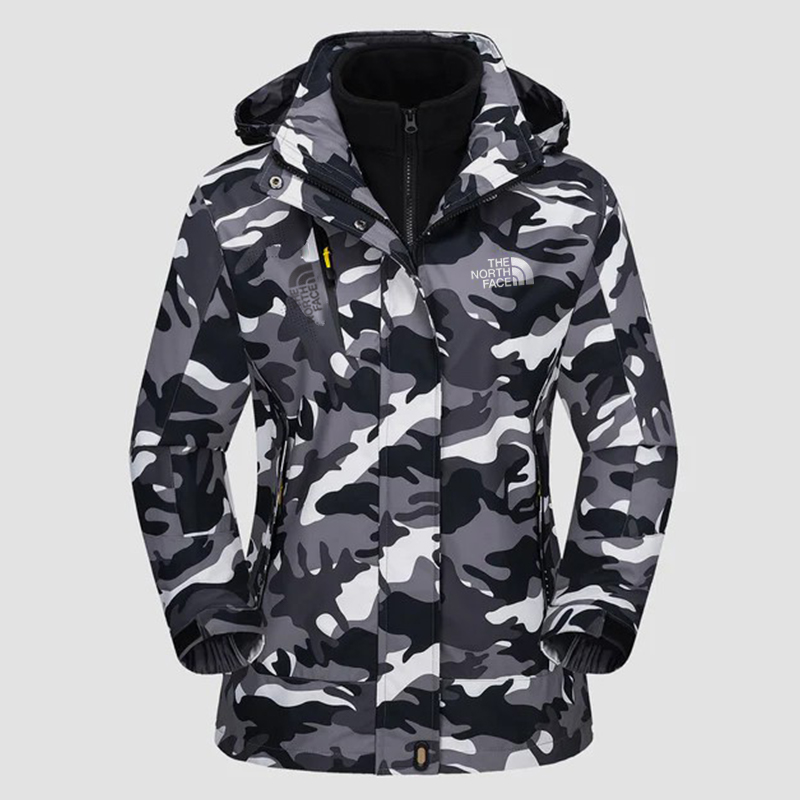 Women's Winter Coats 3-IN-1 Snow Ski Jacket Water Resistant Windproof Fleece Winter Jacket Parka