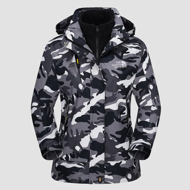 Women's Winter Coats 3-IN-1 Snow Ski Jacket Water Resistant Windproof Fleece Winter Jacket Parka