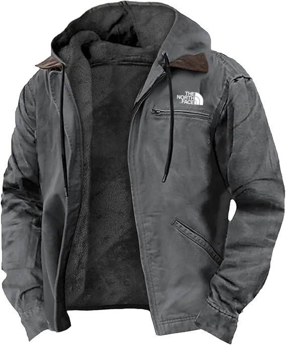 2025 TNF®-Heavyweight Winter Hoodie Jacket Casual Stylish Zip Up Warm Fleece Sherpa Lined Jackets Coats With Pockets
