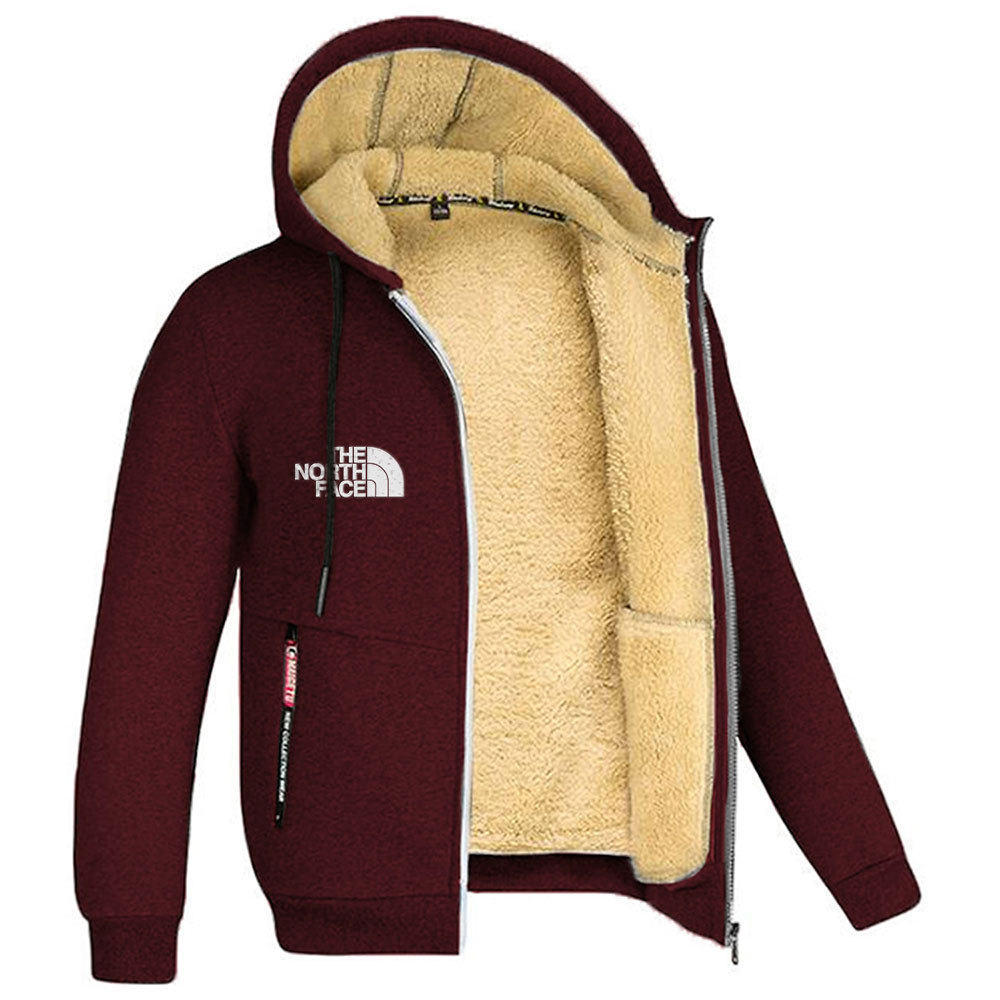 Chaqueta deportiva con capucha y cremallera para hombre