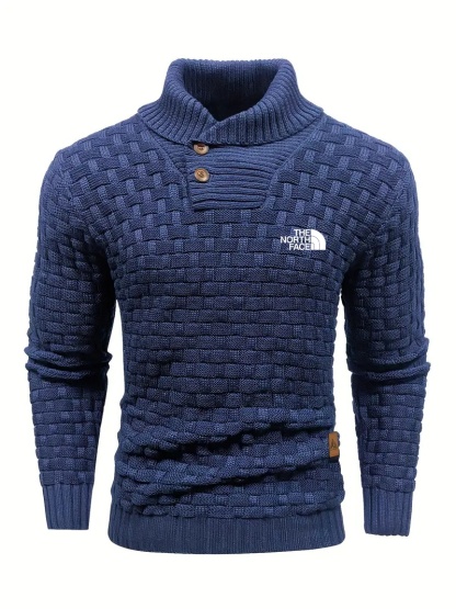 2025 TNF®-Men's trendy knitted textured cardigan, fashionable and mature cardigan for autumn and winter