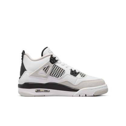 (GS) Air Jordan 4 Retro 'Military Black' 408452-111