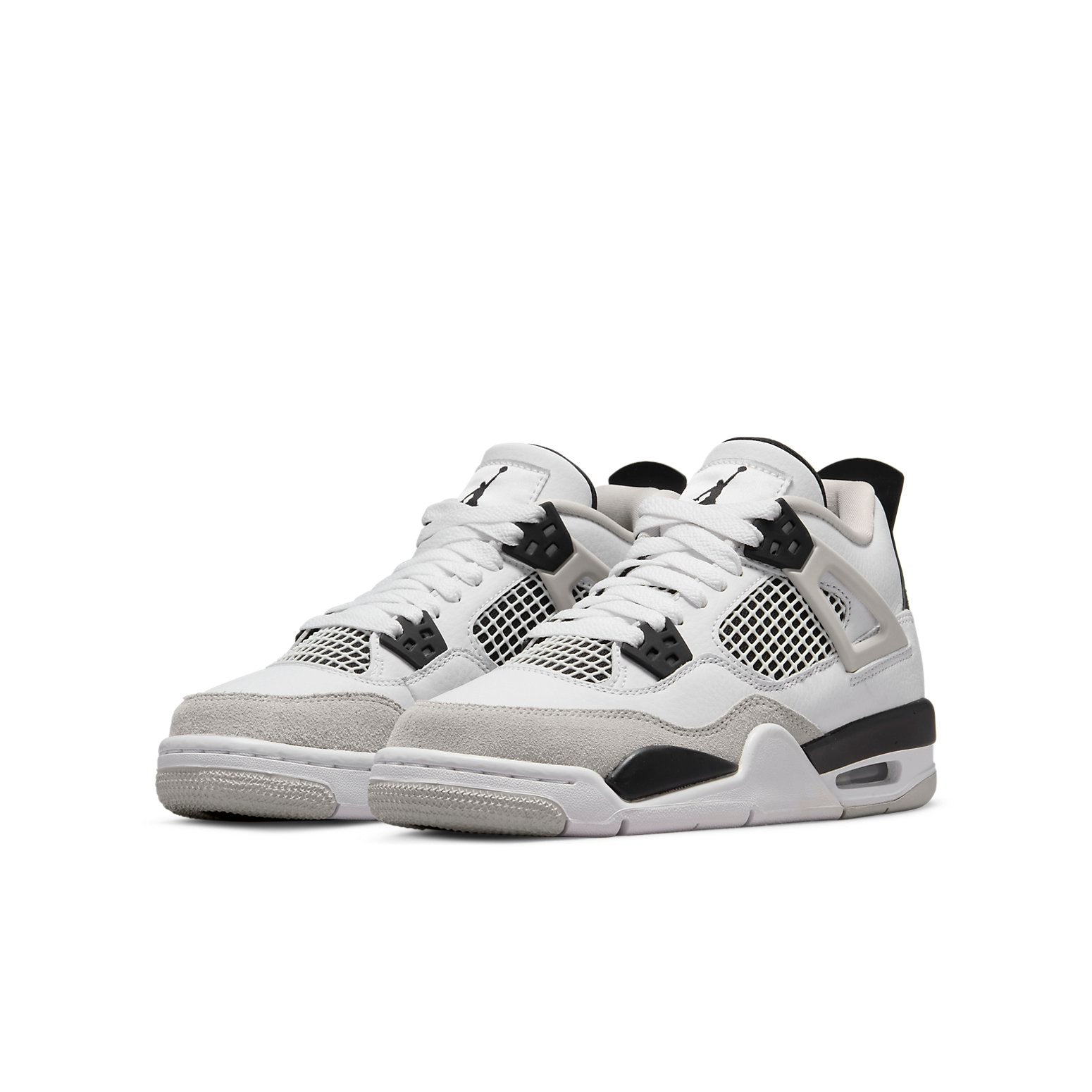 (GS) Air Jordan 4 Retro 'Military Black' 408452-111