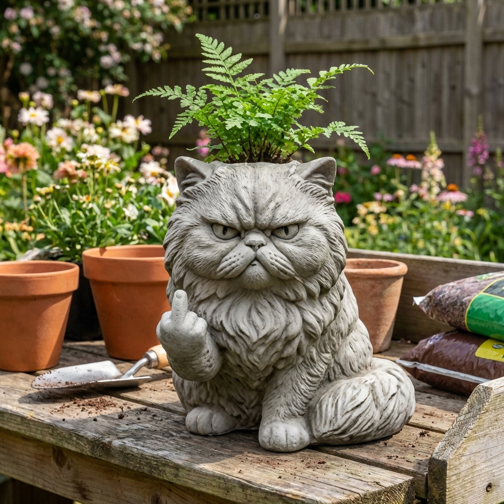 Funny French Bulldog Planter – Your Plants Just Got Attitude 🌿🐶