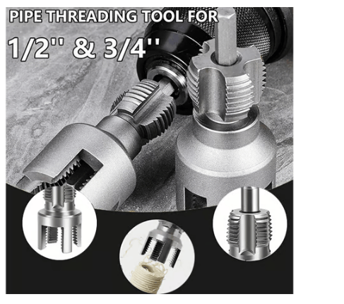 🔥Pipe Tapping and Threading Tool | Dual-Specification Compatible