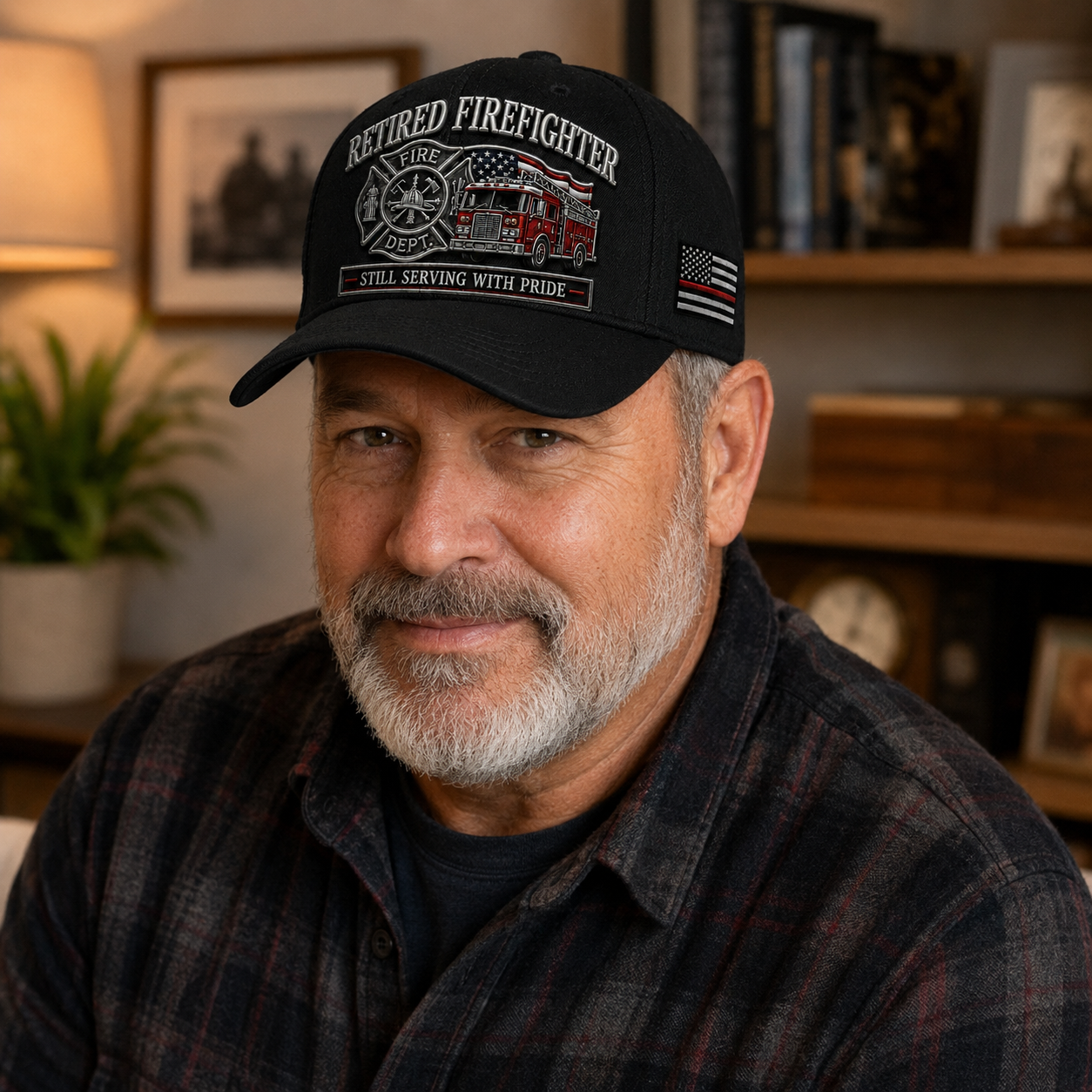 Retired Firefighter Embroidered Baseball Cap – Still Serving With Pride